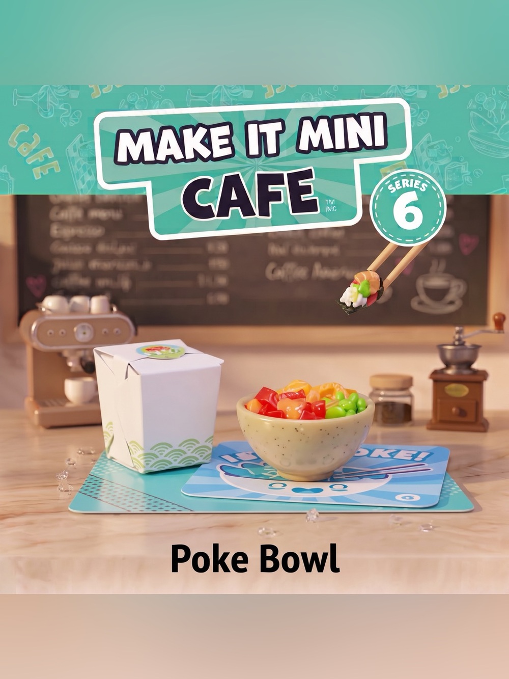 MGA's Miniverse Make It Mini Food Cafe Series 6: POKE BOWL (Sealed)